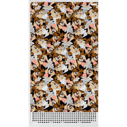 Looney Tunes Taz Super Sized Pattern Xbox Series S Console Skin